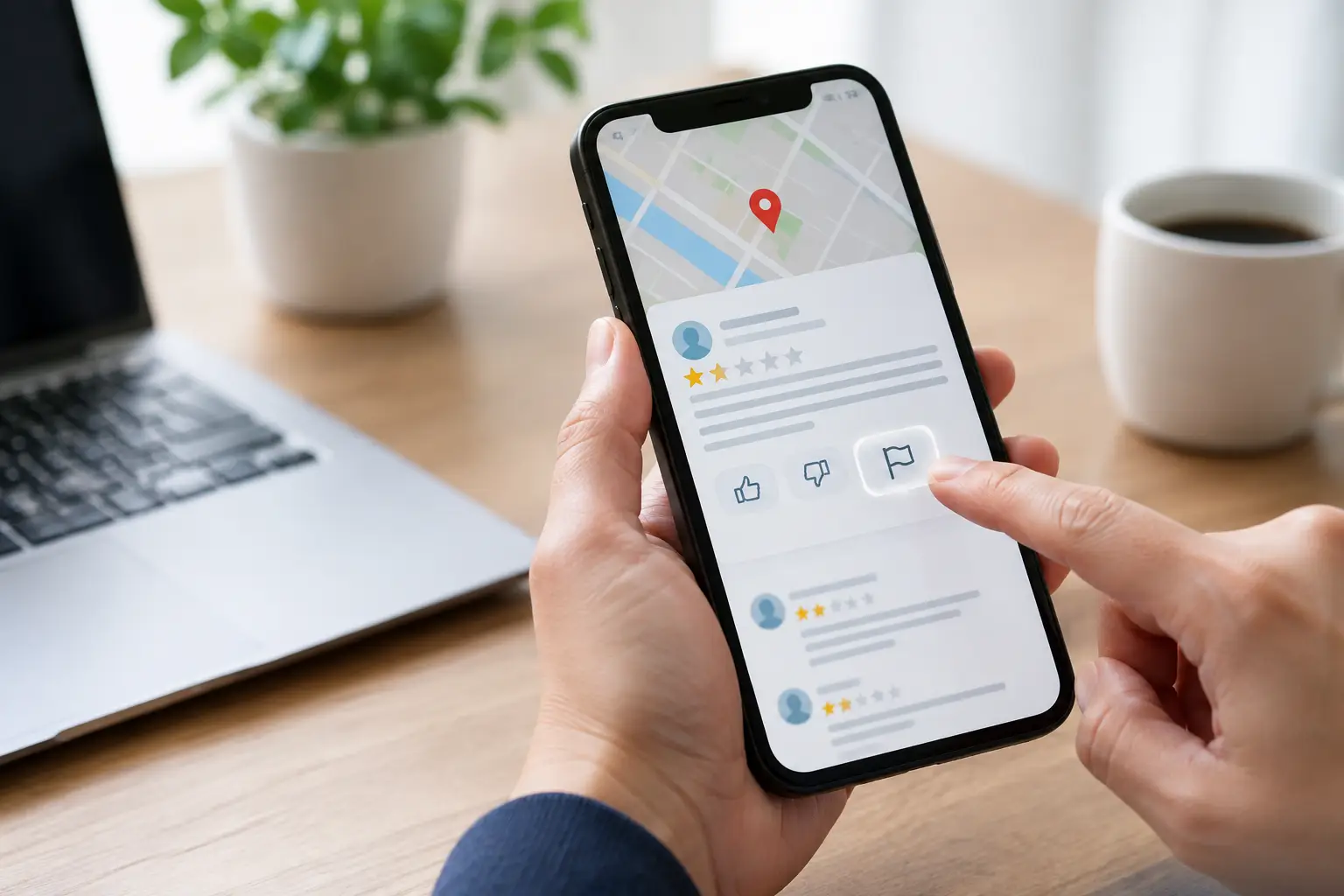 Como denunciar review falso no Google Maps